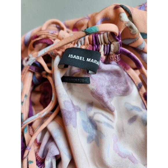 Isabel Marant Jadessi Floral-Print Strappy Cutout Midi Dress Sz 42 US 10 #1H504 - Picture 9 of 13